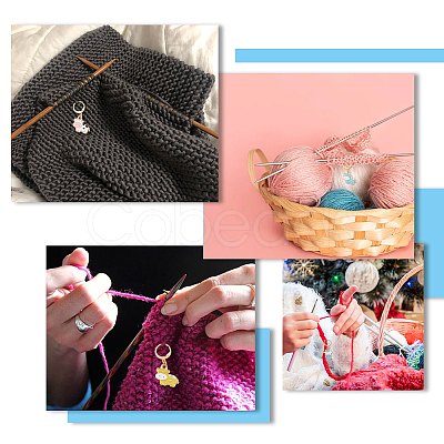 Cattle Theme DIY Knitting Tool Sets HJEW-HS00021-1