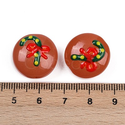 Christmas Handmade Lampwork Enamel Beads LAMP-C020-03E-1