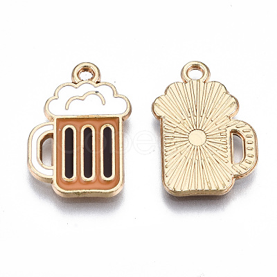 Eco-Friendly Alloy Enamel Pendants X-ENAM-Q437-048-NR-1