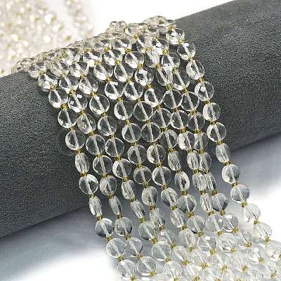 Synthetic Quartz Crystal Beads Strands G-K389-B75-01-1