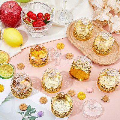 Transparent Plastic Candy Storage Boxes CON-WH0086-224-1