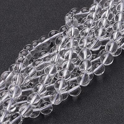 Synthetic Quartz Crystal Beads Strands GSR8mmA039-1-1