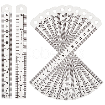 20Pcs Stainless Steel Ruler TOOL-UN0001-35-1