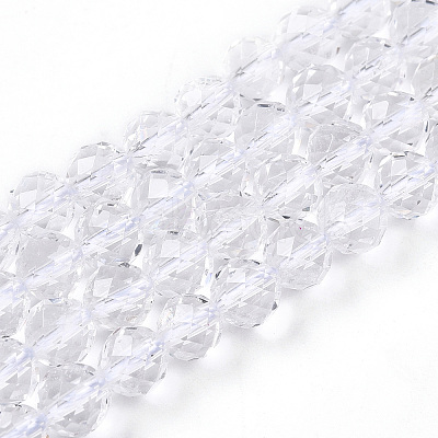 Natural Quartz Crystal Beads Strands G-S345-6mm-35-1