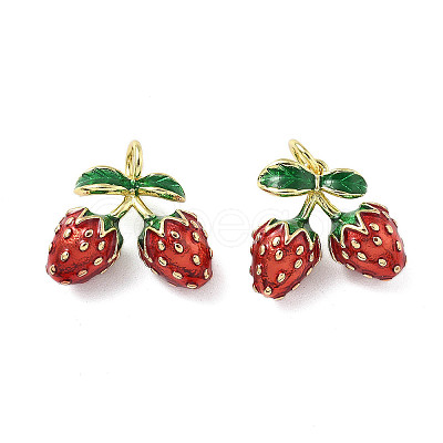 Brass Enamel Pendants X-KK-R229-07G-06-1