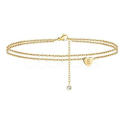 Heart Brass with Crystal Rhinestone Anklets FS-WGC43DA-22-1
