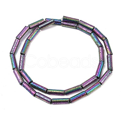 Electroplated Natural Lava Rock Beads Strands G-K388-03B-09-1