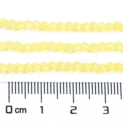 Baking Paint Transparent Glass Beads Strands DGLA-F029-J2mm-06-1