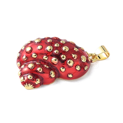 Brass Enamel Pendants X-KK-A252-01G-1