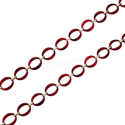 Handmade Imitation Gemstone Style Link Chains AJEW-J034-01C-1