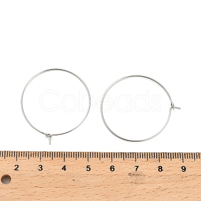 Brass Hoop Earring Findings KK-R112-038D-1