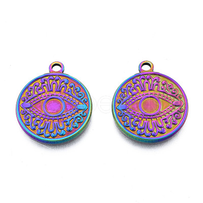 Ion Plating(IP) 201 Stainless Steel Pendants STAS-N098-220M-1