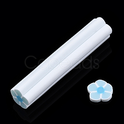Luminous Handmade Five Petal Flower Polymer Clay Canes CLAY-T016-85A-1