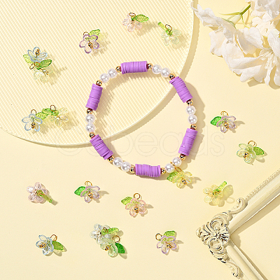 100Pcs Plastic & Acrylic Pendants FIND-SC0019-77-1