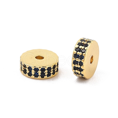 Rack Plating Brass Micro Pave Cubic Zirconia Beads KK-F879-14G-05-1