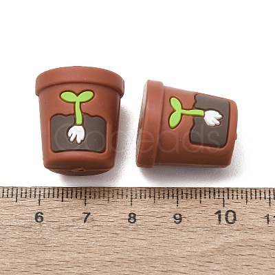 Food Grade Eco-Friendly Silicone Focal Beads SL-CBAECCD-02D-1