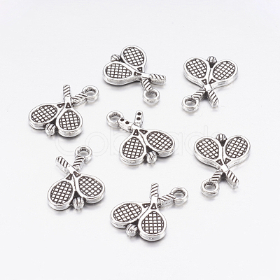 Tibetan Style Zinc Alloy Pendants X-TIBEP-R334-135AS-RS-1