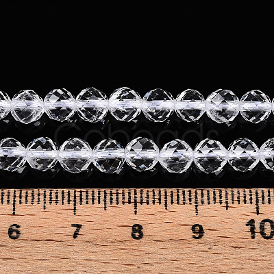 Natural Quartz Crystal Beads Strands G-S345-6mm-35-1