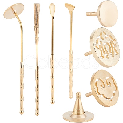 CRASPIRE Brass Incense Press Mold AJEW-CP0005-52-1