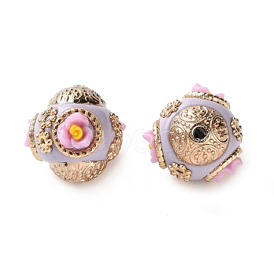 Handmade Polymer Clay Indonesia Beads IPDL-H001-22KCG-02-1
