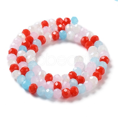 Glass Beads Strands EGLA-A034-M6mm-41-1