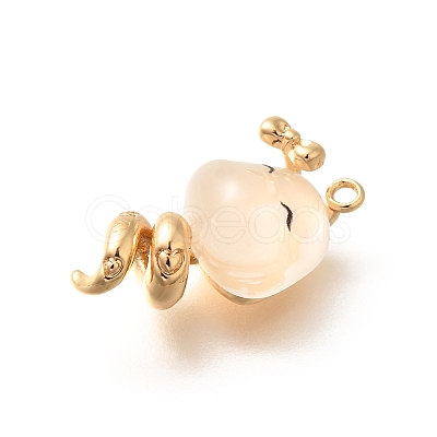 Brass Pendants KK-C085-01G-1