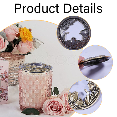 2Pcs 2 Styles Zinc Alloy Cover FIND-GL0002-14-1