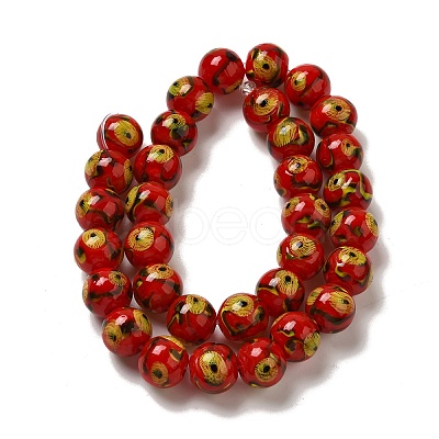 Handmade Lampwork Beads Strands LAMP-G162-08A-05-1