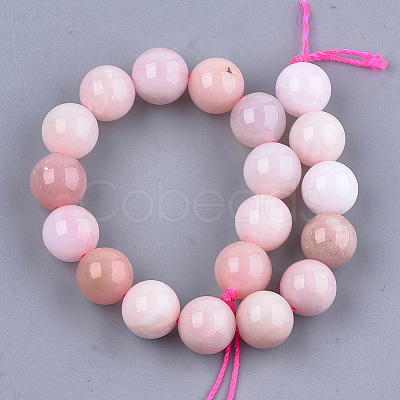 Natural Pink Opal Beads Strands G-S333-10mm-017-1
