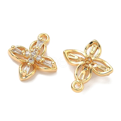 Brass Micro Pave Cubic Zirconia Pendants KK-A281-12A-G-1