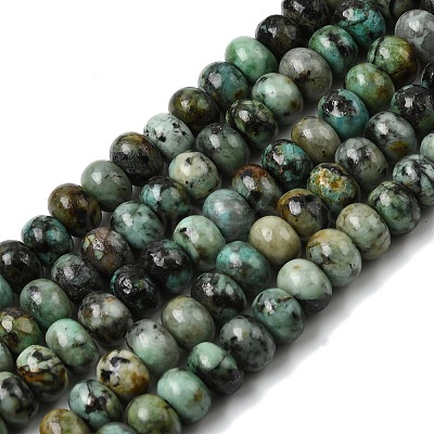 Natural African Turquoise(Jasper) Beads Strands G-A280-A23-01-1