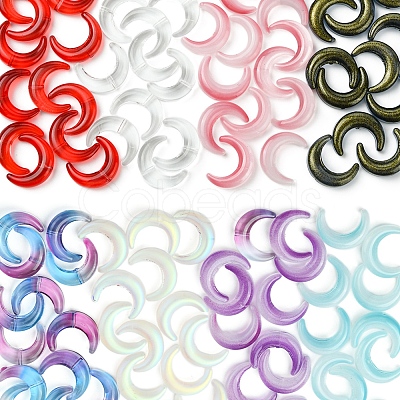 20Pcs Gradient Color Handmade Lampwork Beads LAMP-FS0001-18D-1