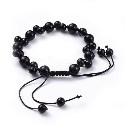 Adjustable Nylon Cord Braided Bead Bracelets BJEW-JB04520-05-1