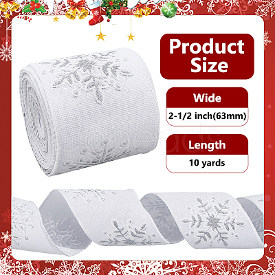 10 Yards Polyester Imitation Linen Ribbon OCOR-MA0001-75A-1