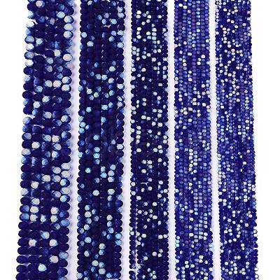 Transparent Glass Beads Strands EGLA-A044-T4mm-MB06-1