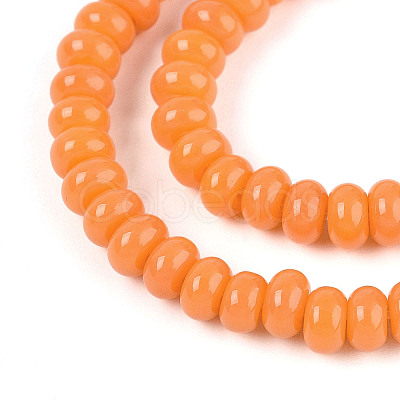 Opaque Solid Color Glass Beads Strands GLAA-ZX008-4mm-18L-1