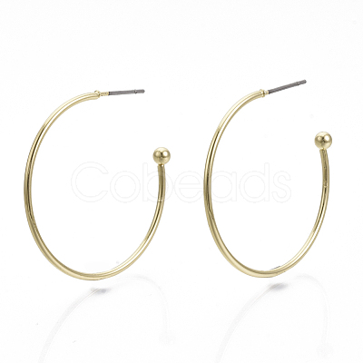 Iron Stud Earrings EJEW-N013-06-1