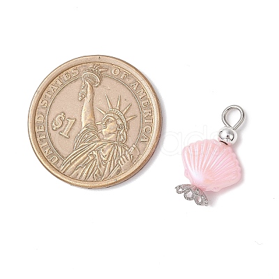 3Pcs ABS Plastic Imitation Pearl Pendants PALLOY-JF04003-1