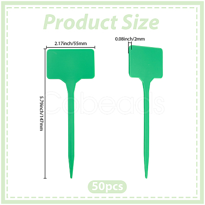 50Pcs Plastic Plant Labels FIND-SP0005-64D-1
