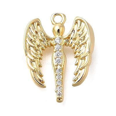Brass Micro Pave Cubic Zirconia Pendants LS-KK-U061-16G-1