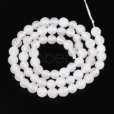 Dyed Natural White Jade Beads Strands G-T139-6mm-60-26-1