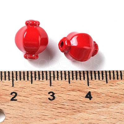 Spray Painted Alloy Bead PALLOY-H134-46-1