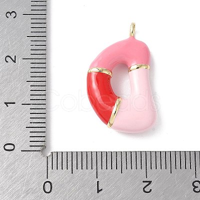 Brass Enamel Pendants KK-E093-03G-D-02-1