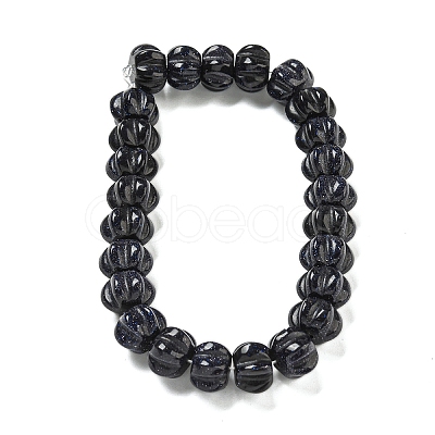 Synthetic Blue Goldstone Beads Strands G-G142-A10-01-1