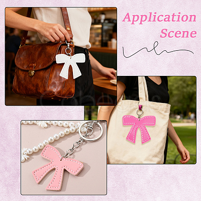 18Pcs 3 Colors PU Leather Pendants DIY-CL0001-30-1