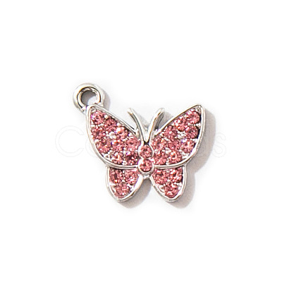 Zinc Alloy Butterfly Jewelry Charms ENAM-TAC0007-11C-1