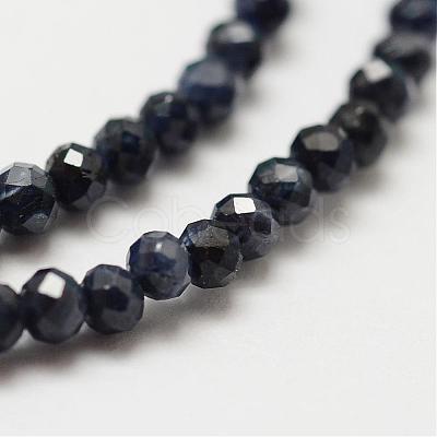 Natural Sapphire Bead Strands G-P270-2mm-23-1