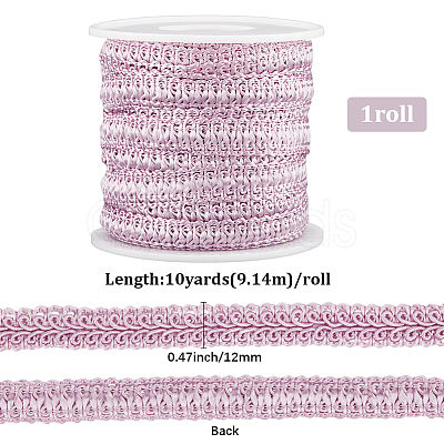 10Yards Polyester Lace Trim Ribbon OCOR-GF0004-83F-1