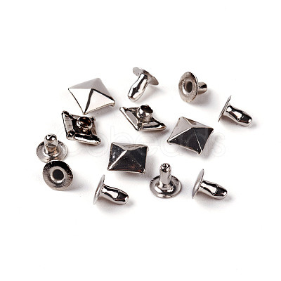 Brass Rivet Studs KK-WH0033-25P-1