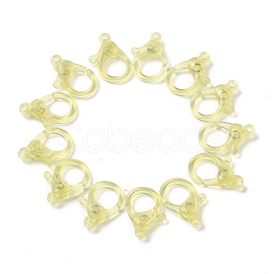 Transparent Plastic Lobster CLaw Clasps KY-H005-A01-1